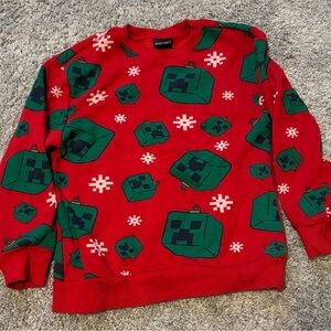Holiday Minecraft Graphic Sweatshirt
